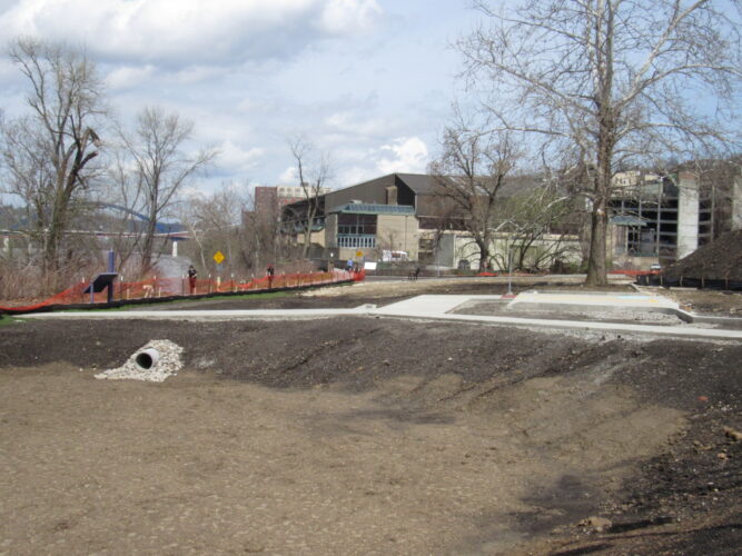Site Work To Install OVGH Letters Underway in Wheeling